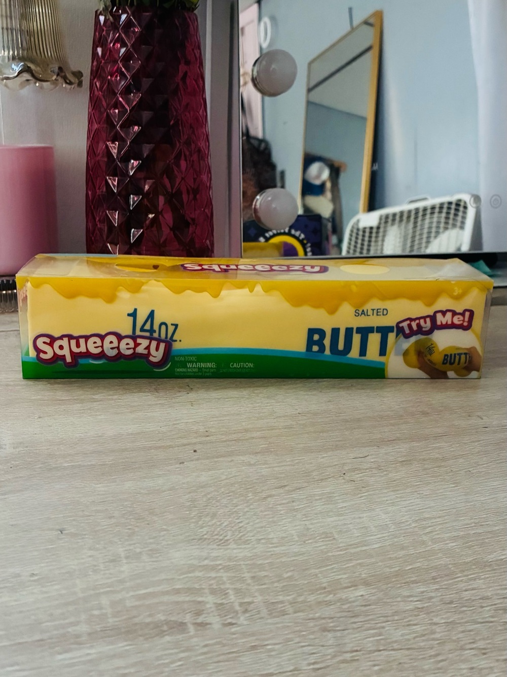 Squeeze Salted Butt Toy - Yellow